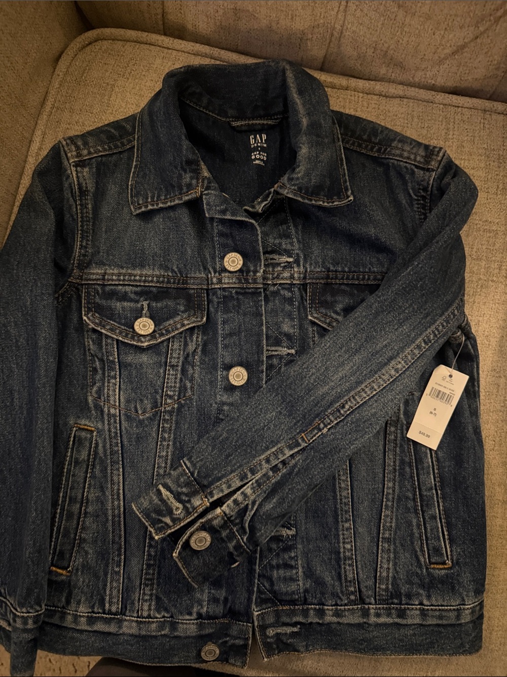 GAP Men's Indigo Blue Denim Jacket